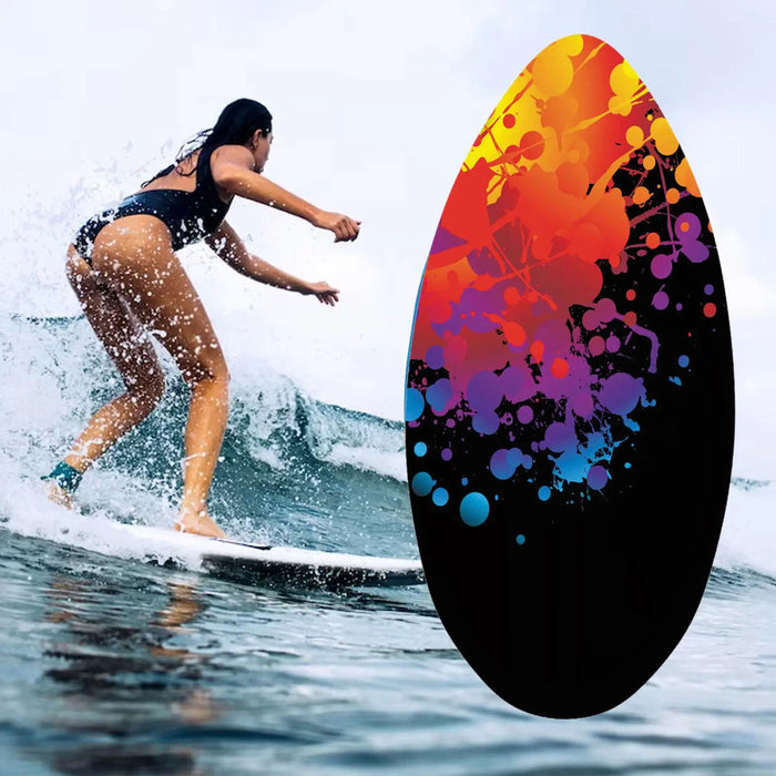 30-41 Inch Lightweight Wooden Skimboard for Beginners Kids And All Skimming Enthusiasts - Easy to Handle Wood Body Board