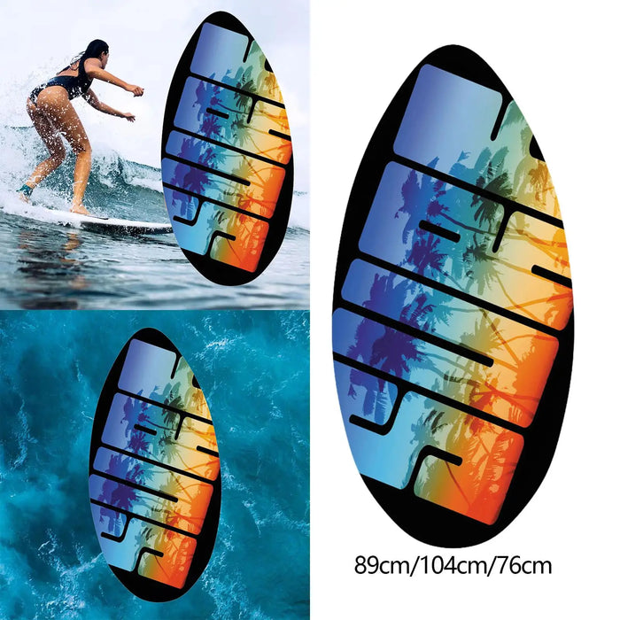 30-41 Inch Lightweight Wooden Skimboard for Beginners Kids And All Skimming Enthusiasts - Easy to Handle Wood Body Board