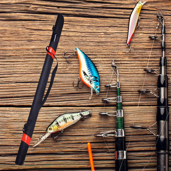 Fishing Rod Bag Gear Bag Hard Shell Waterproof Platform Portable Fly Fishing Rods Case Protective Cover Carrier Bag Portable