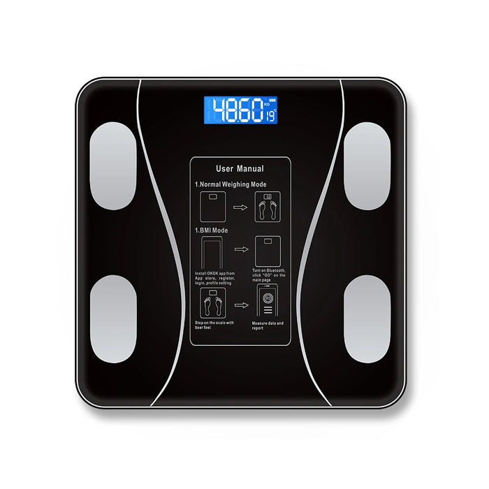 Body Fat Scale Smart Wireless Digital Bathroom Weight Scale Body Composition Analyzer With Smartphone App Bluetooth-compatible