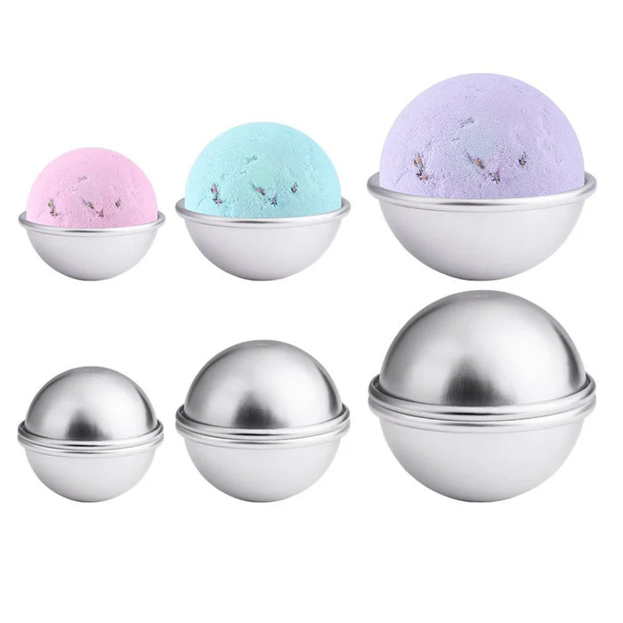 30PCS- Bath Bomb Mold Kit, 15 Set 3 Size Mold & Bath Bombs Press For DIY Making Supplies CNIM Hot