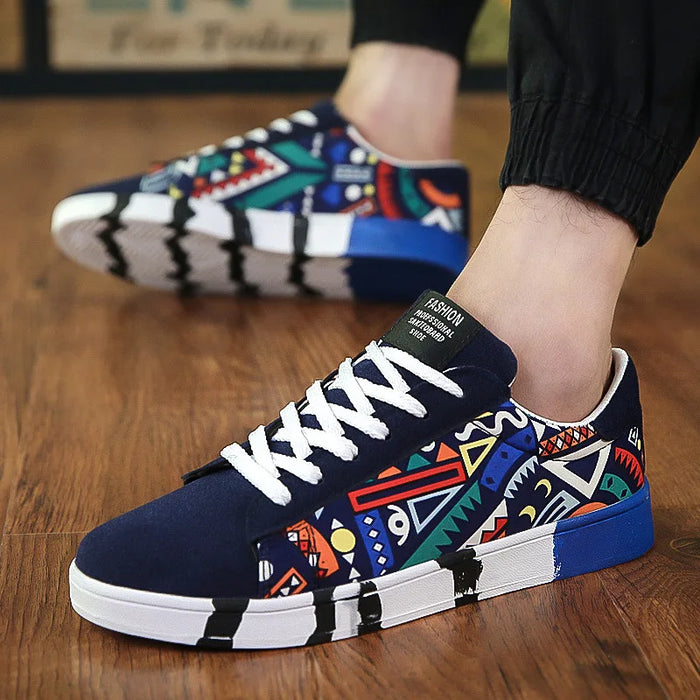 Men's Skateboarding Shoes Casual Shoes Outdoors Leisure Sneakers Breathable Walking Lace up Shoes Flat Shoes Chaussure Homme