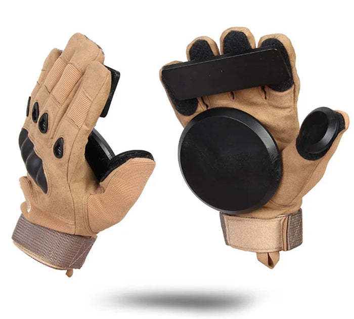 Downhill Skateboard Gloves, Roller Safety Gear, Longboard Slide Gloves with Slider, Skate Accessories for Peny, Long Board