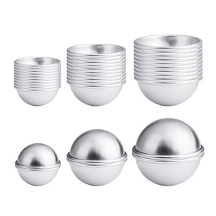 30PCS- Bath Bomb Mold Kit, 15 Set 3 Size Mold & Bath Bombs Press For DIY Making Supplies CNIM Hot