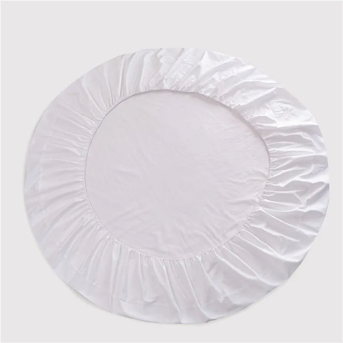 Hotel Round Bedding Fitted Bed sheet with Elastic band romantic Themed Hotel Round Mattress Cover Diameter 200cm-220cm