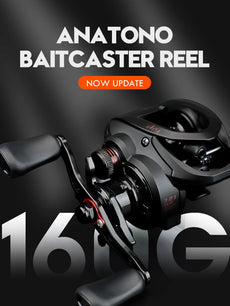 ANATONO Vrigo 160g Ultralight Baitcasting Reel BFS Fishing Reel 7.2 Gear Ratio Saltwater 6+1BB 6KG Power Baitcaster