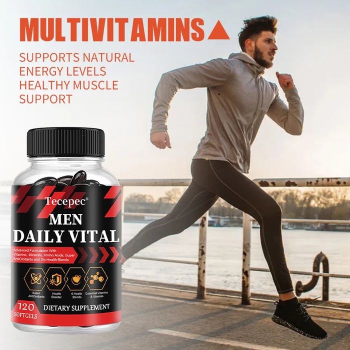 Men's Multivitamin with Vitamins and Minerals - Improve Endurance, Strength, Athletic Performance and Overall Health