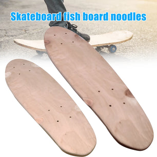 24/27 Inch 7 Layer DIY Skateboard Deck Maples Big Fish Board With High Quality For Teen Adults Maple Skate Board