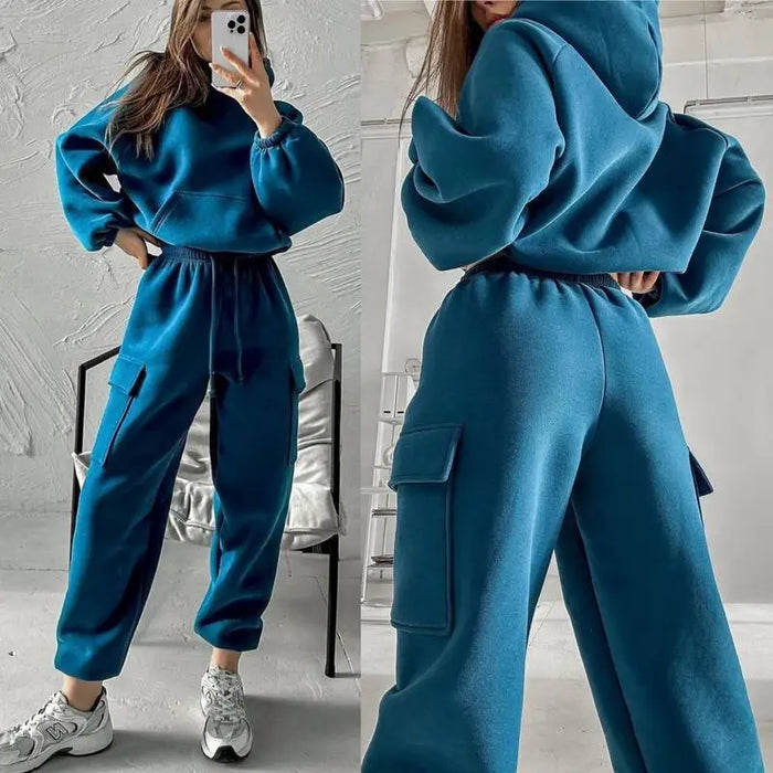 2025 Women's Sportswear Set Autumn Trendy Athleisure Tracksuit with Comfort Fit Breathable Versatile for Gym Outing Travel