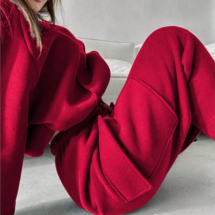 2025 Women's Sportswear Set Autumn Trendy Athleisure Tracksuit with Comfort Fit Breathable Versatile for Gym Outing Travel