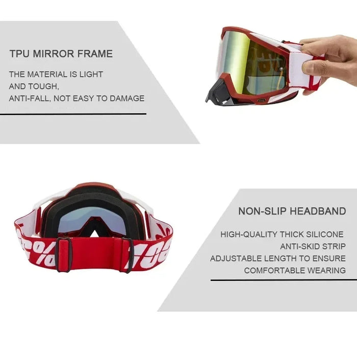 Men's Moto Cross Riding Glasses Moto Sunglasses Off-road Helmet Goggles Dirt Bike Accessories