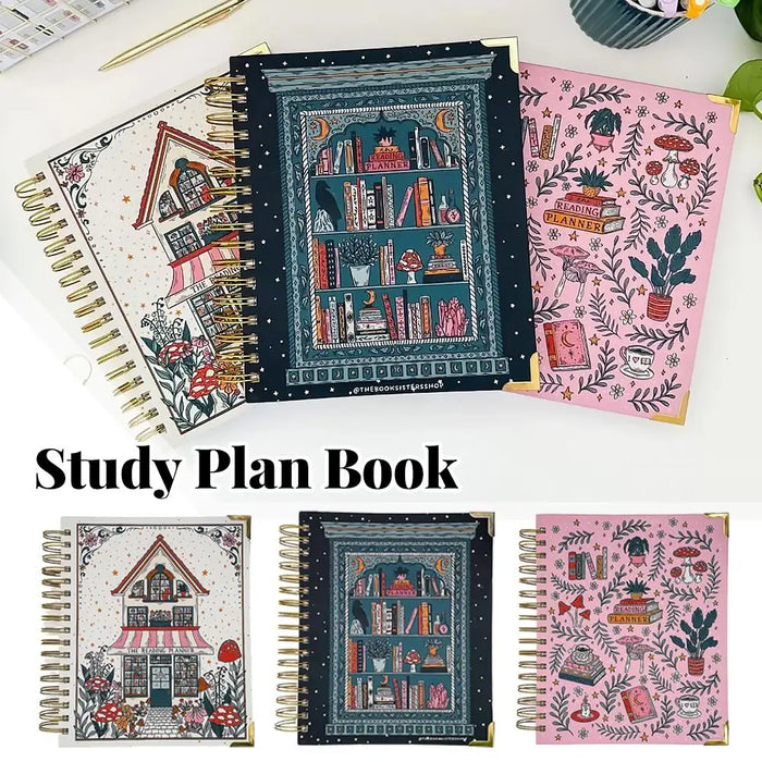 Reading Log Journal Planner For Book Lovers Study Notes Tracker Reading Challenge Goal Setting Personal Diary