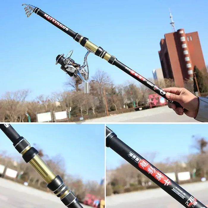 Telescopic Portable High-Quality Fishing Rod 2.1M,2.4M,2.7M,3.6M,3.9M,4.5M Travel Sea Boat Rock Fishing Rod Carp Fishing Gear