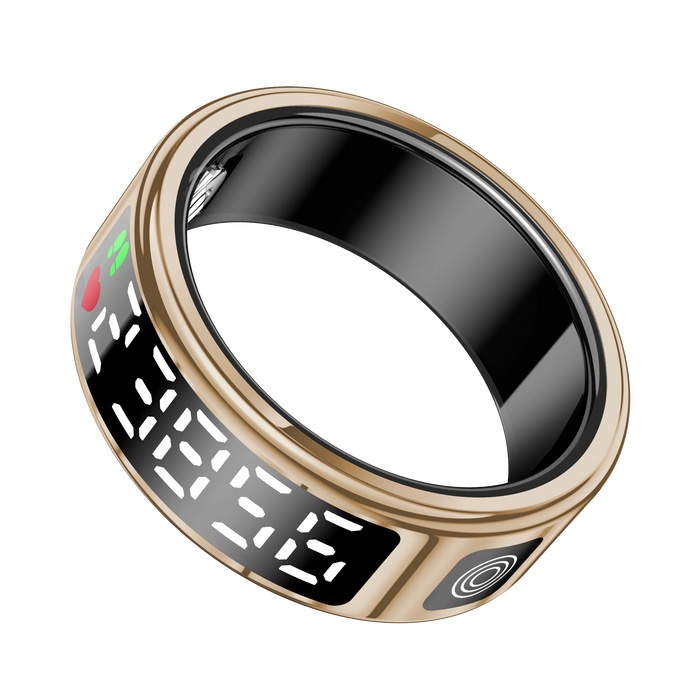 Smart Ring With Sleep Monitoring 5ATM Waterproof Gesture Swipe Video Long Battery Life