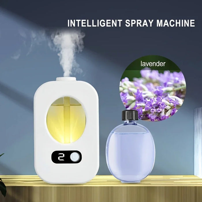 Rechargeable Timer-Controlled Aromatherapy Diffuser Multi-Fragrance Essential Oil Combo Air Freshener Odour Eliminator