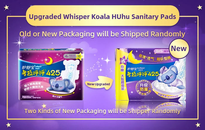 Whisper Koala HUhu Sanitary Pads Menstrual Pad Towels Panty Liners For Women Health Care Feminine Hygiene Product