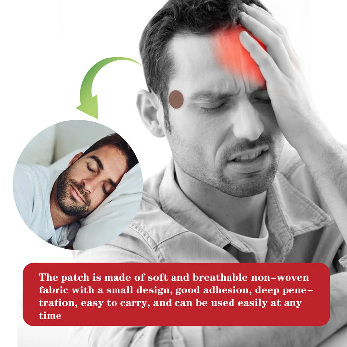 Headache Relief Plaster Improve Migraine Mental Anxiety Insomnia Relieve Stress Nerve Relax Dizziness Relief Head Care Patches