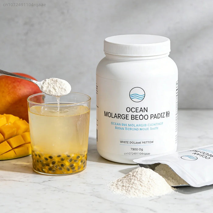 100% Pure Cod Collagen Peptides Powder for DIY Soap, Cosmetics, Lotion, Anti-Aging Skincare, Face Mask Cosmetics Raw Material