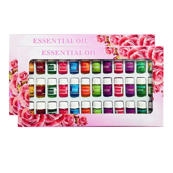 36pcs/lot Essential Oils For Aromatherapy Diffusers Massage Rose help Aroma Oil Oil Sleep Lavender Fragrances Oils Essential