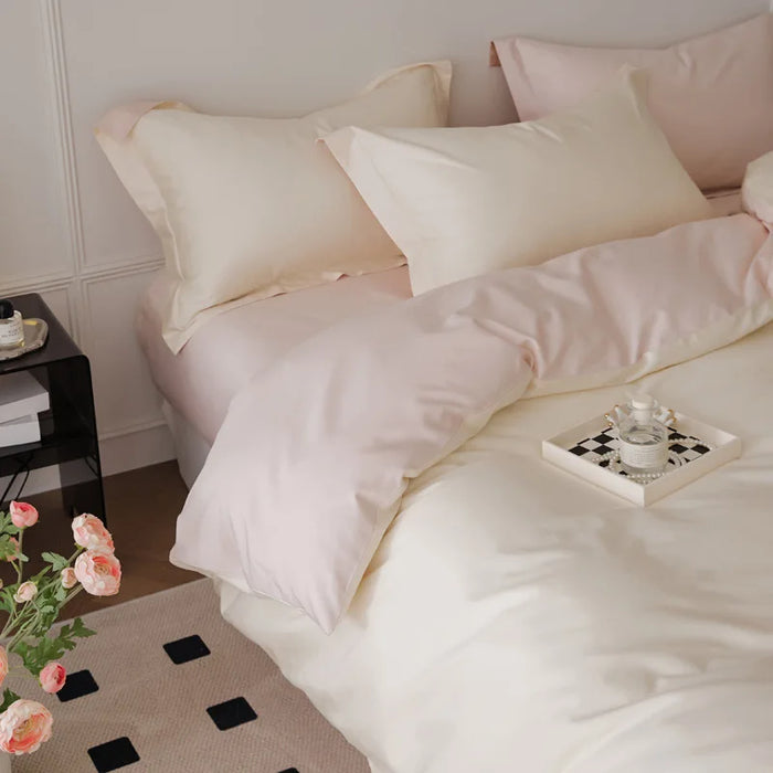 four-piece set light luxury 100s autumn and winter pure cotton bedding dormitory model choose 1.2M bed model three-piece set