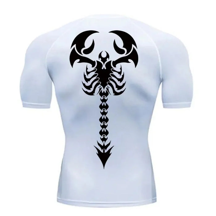 Men's fitness clothing, sports running T-shirt, fitness short sleeved tight fitting shirt, sportswear