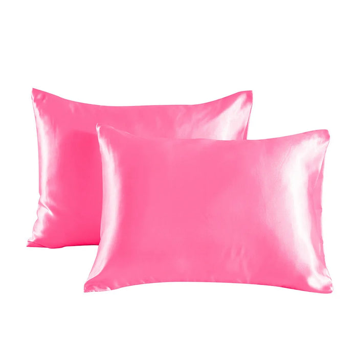 Bedsured King Size Satin Pillowcase Set of 2 - Silky Pillow Cases for Hair and Skin with Envelope Closure Gifts for Women Men