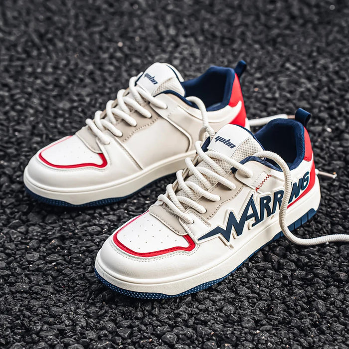Fashion White Designer Skateboard Shoes Men Streetwear Hip Hop Sneakers Men Luxury Platform Skateboard Sneakers Men Basket Homme