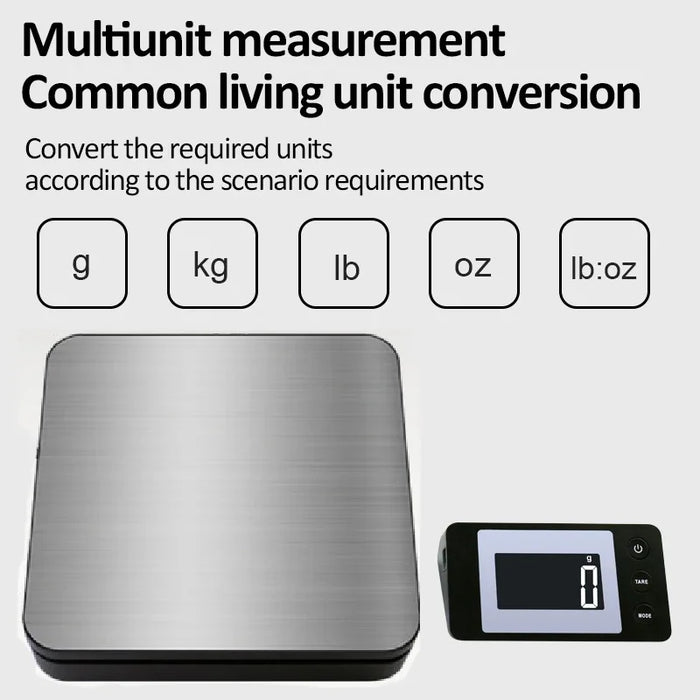 Electronic Weight Scales 50kg/2g High-precision Wired/Wireless Floor Scale with Unit Conversion Zero/Tare Kitchen  Weighing Tool
