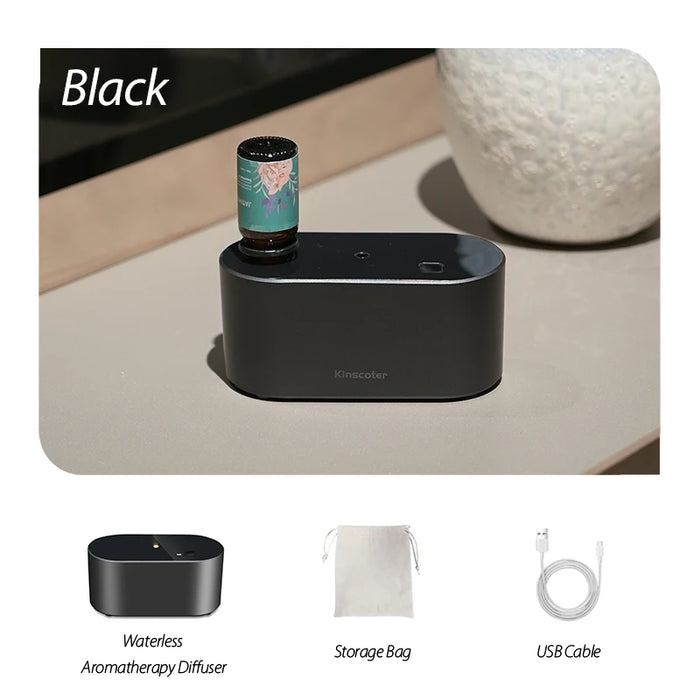 Electric Aromatherapy Diffuser Machines Waterless Aroma Diffusers Work with Essential Oils Bottles Emit Fragrances Perfect