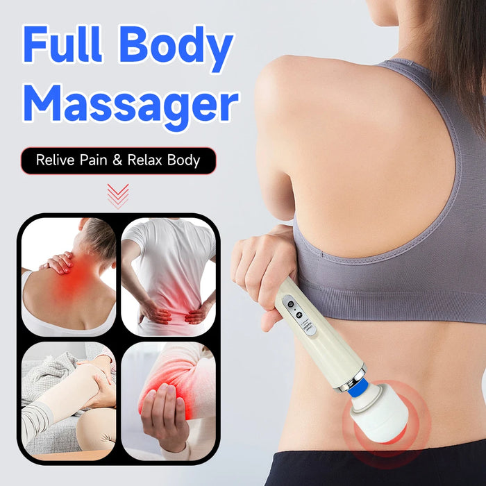 Electric Body Massager10 Speed Vibrations Powerful Deep Tissue  Massage  Back/Neck/Leg Recovery Muscle Pain Relief Soreness