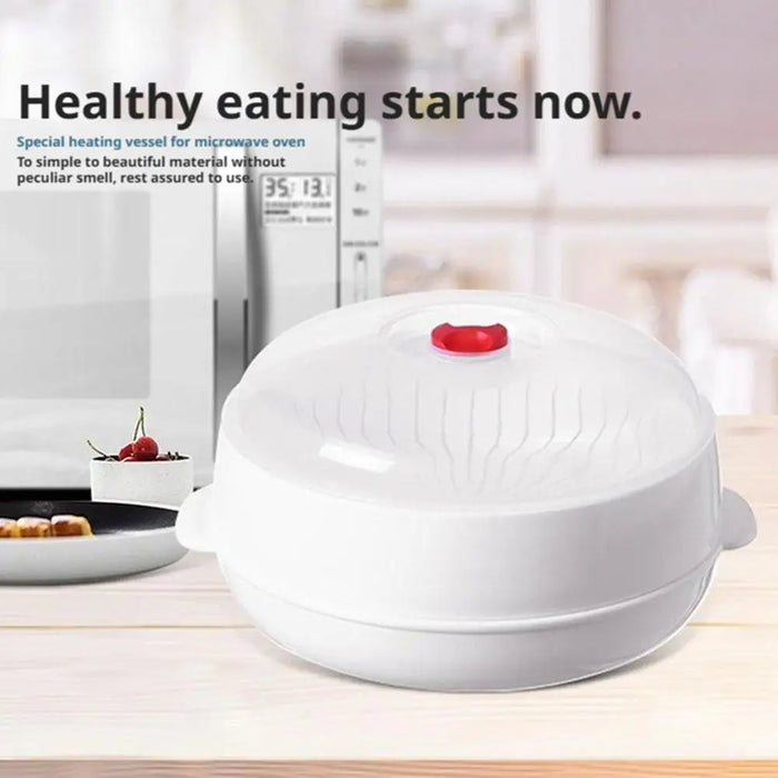 Vegetable Steamer Food Grade Microwave Oven Steamer Microwave Dish Reinforced Multifunctional Steamer For Kitchen Home