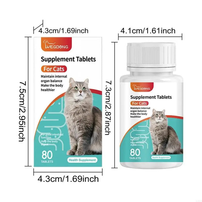L9NB Cats Tablets Nutritional Tablets Support for Aging Cats with Vital Nutritions Elderly Cats Mineral Tablets Health