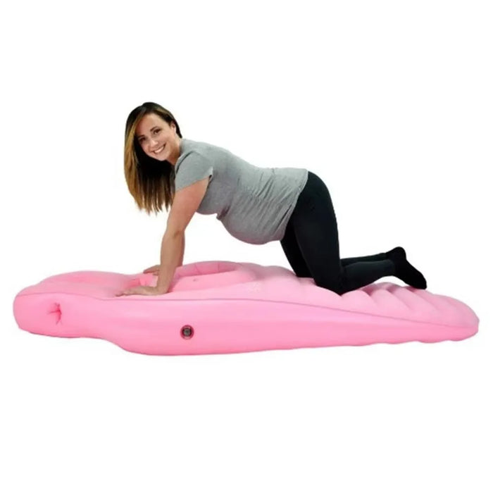 With Holes Inflatable Maternity Bed Foldable Adjustable Firmness Maternity Sleeping Mat Includes Air Pump