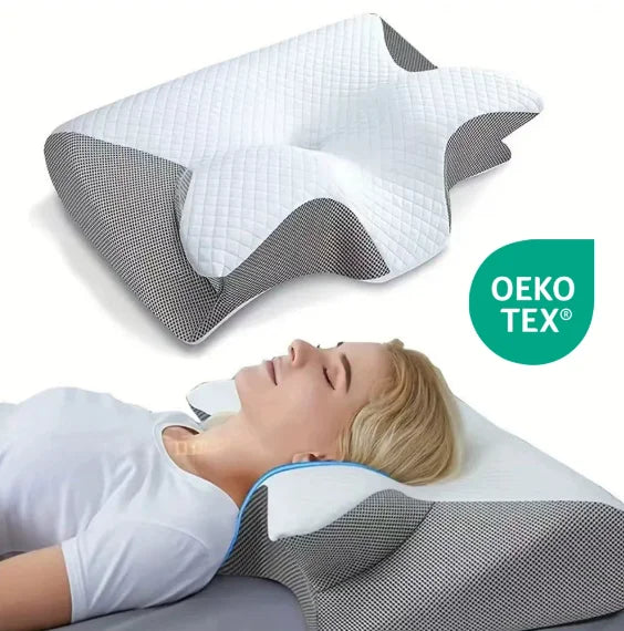 2025 Deep Sleep Pillow Horn Butterfly Pillow Neck Pillow Sleeping Pillow Slow Rebound Memory Cotton Pillow Cervical Spine Pillow