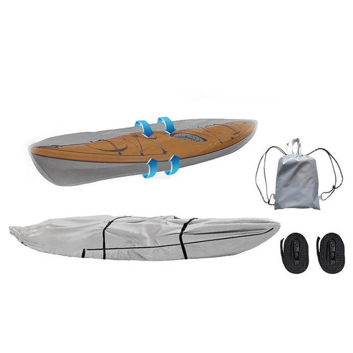 For Canoe For Kayak Full-Cover Boat Protection Dustproof Canoe Cover Water Sports Full Coverage Fishing Boat Cover