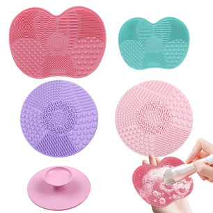 Silicone Makeup Brush Cleaner Mat Cosmetics Brush Cleaning Tool Mat Professional Eyeshadow Foundation Brush Cleaner Mat Makeup