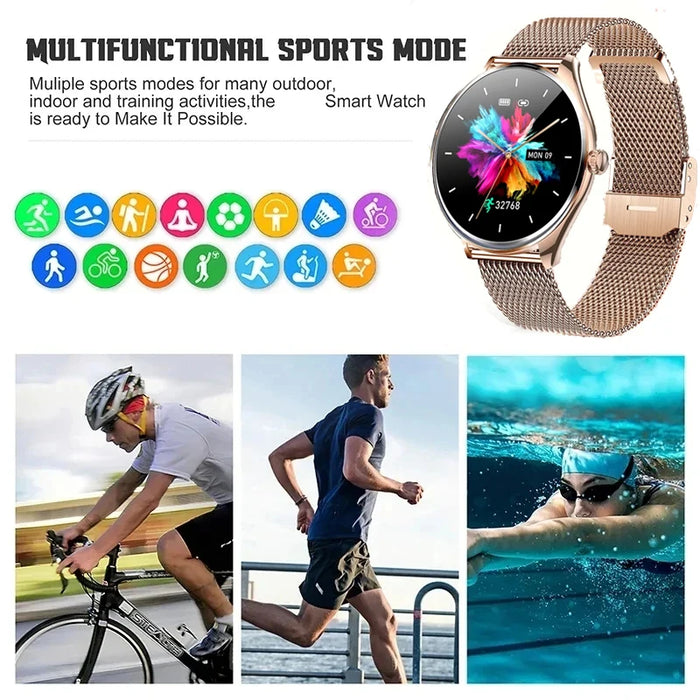 2025 New Utral Thin Women Smart Watch 1.43-inch HD AMOLED Display Bluetooth Call Multi-Sport Tracker Music Player Smart Watch