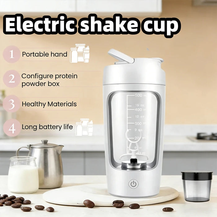Portable Electric Shake Cup Fully Automatic Stirring Cup Rechargeable Milkshake Sports Fitness Carry Protein Powder Shake Cup