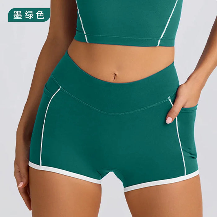 Sports Underwear Vest Shorts Suspender Bra Beauty Back Pilates Skinny High Elastic Fitness Running Yoga Set  Clothes for Women