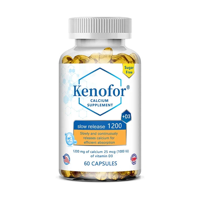 Calcium Magnesium Vitamin D3 Supplement - Supports Bones, Teeth, Muscles, Nerves, Protein Synthesis, 120 Capsules