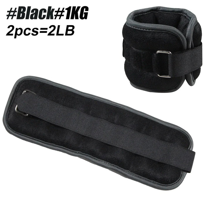1Pair Ankle Weights for Men Women Kids,(0.5kg / 1kg Each Pack) Leg Arm Wrist Weights with Adjustable Strap for Running, Gym