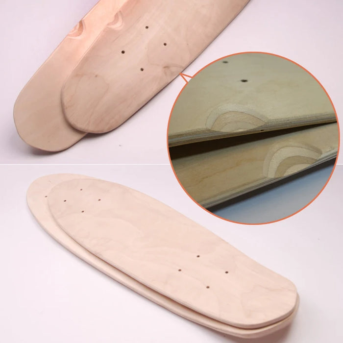 24/27 Inch 7 Layer DIY Skateboard Deck Maples Big Fish Board With High Quality For Teen Adults Maple Skate Board