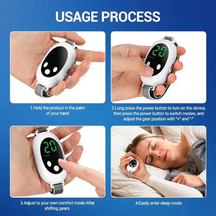 Smart Handheld Wireless EMS Relaxation Device Anti-Anxiety Palm Help Sleep Massager for Body Improved Deep Sleep Aid Instrument