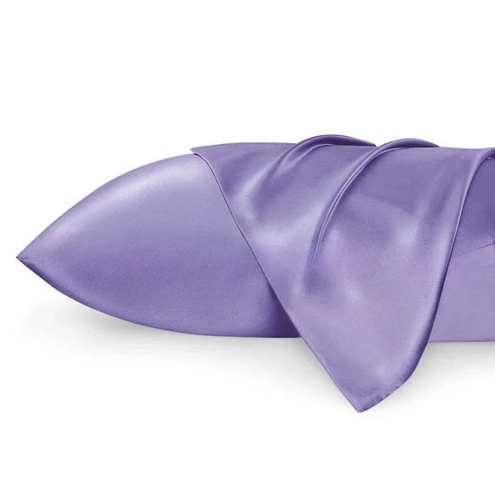 Solid Silk Pillowcases Decorative Luxury Cushion Cover Envelope Style Hair Skin Protect Standard Queen Size Pillow Case