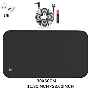 Grounding Mat for Sleep 30x60cm Wellness Natural Earthing Pad to Improve Circulation, Reduce Inflammation & Ease Pain/Anxiety