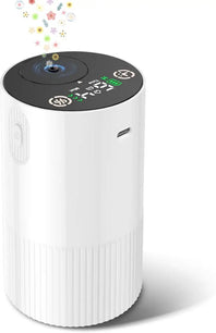 Aromatherapy Diffuser for Home with Battery Indicator, Portable Scent Air Machine 1/2/3&Continuous Mist Timer Function-White