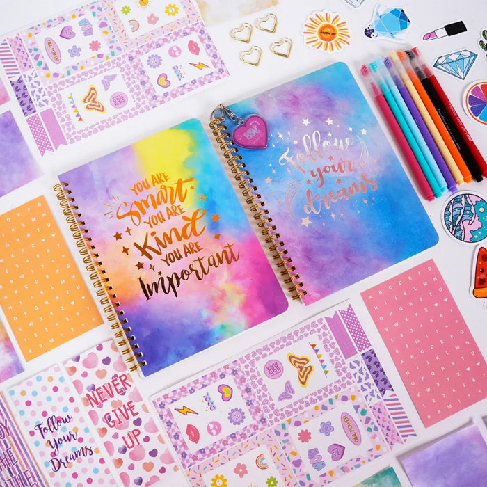 1set DIY Journal Set Stationery Set Scrapbook And Journal Supplies Set Scrapbooking Album Children's Diary Kit for Stationery