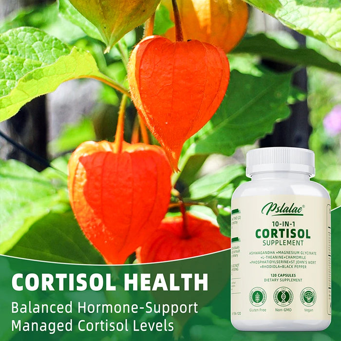 Cortisol Supplements - Improve Mood, Concentration and Relaxation, Relieve Anxiety and Promote Brain Nerve Health