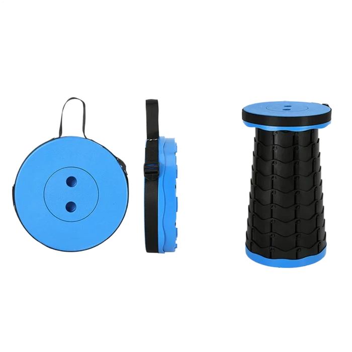 Outdoor Portable Barbecue Camping Fishing Telescopic Folding Stool Home Hand Carry Plastic Stool