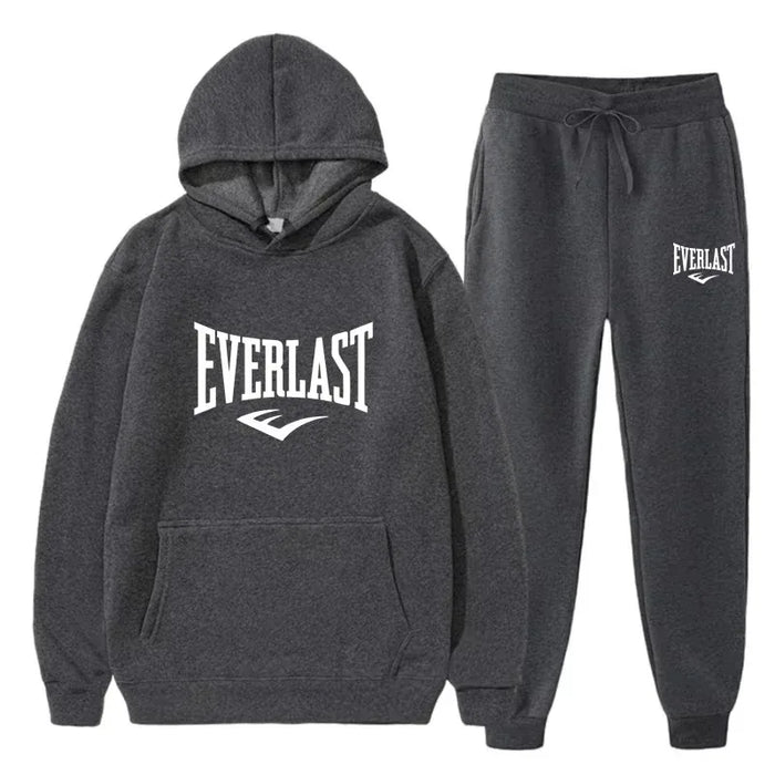 Men's  Sportswear Fitness Gym Clothing Running Set Sportswear Straps Autumn_Winter Hoodie Set New Style clothes for men